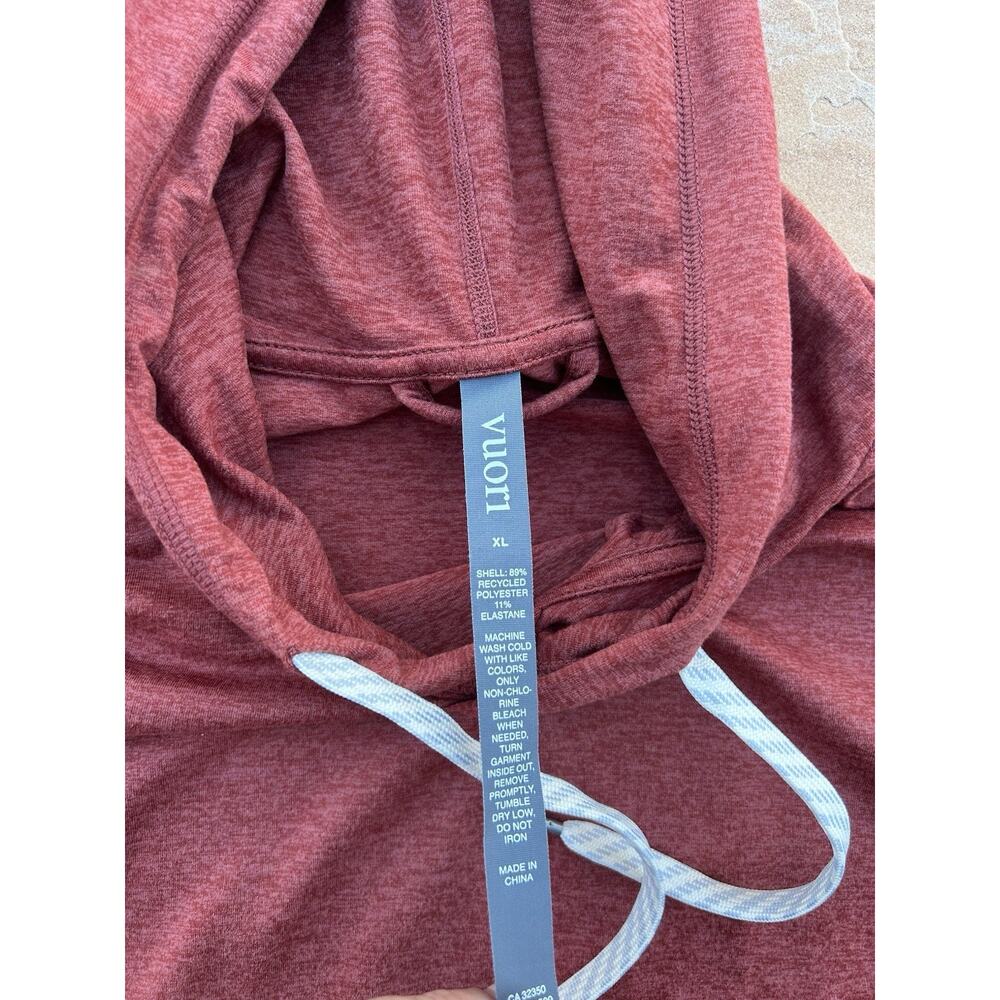 Vuori Womens XL Halo Essential Hoodie Cropped Rust Athleisure VW226 - Picture 2 of 5